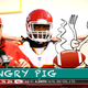 Three hungry pigs. (Screenshot: Fox/DirecTV)